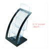 deflecto Three-Tier Leaflet Holder, 6 3/4w x 6 15/16d x