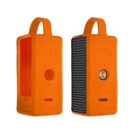 kwmobile Silicone Case Compatible with Marshall EMBERTON - Case Protective Mini Speaker Cover - Orange