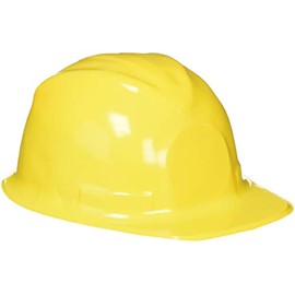 Rhode Island Novelty Child Size Plastic Yellow Construction Hat, 12 Hats Per Order