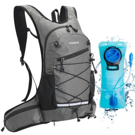 TEUEN 10L Hydration Pack with 2L Hydration Bladder, Ultralight Trail Backpack Hydration Pack Bicycle Backpack for Running, Camping, Hiking, Marathoner, Fishing