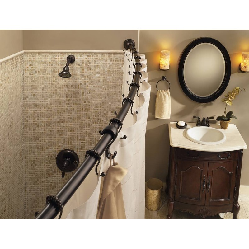 Moen CSR2160OWB 54 to 72-Inch Adjustable Length Fixed Mount Single