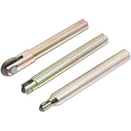 3 piezas Kit de Rueda TS/TR Cortador de azulejos diamante de corte 5/16"(8 mm) 13/32"(10 mm) 3/4 (18 mm), longitud de la barra 80 mm