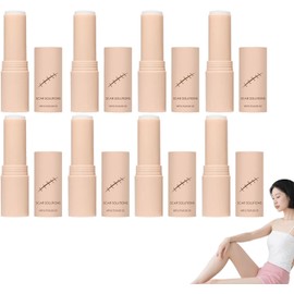 Barra de silicona para cicatrices para rostro y cuerpo – Barra de silicona para el cuidado de cicatrices – Palo de parche suave para marcas para pieles sensibles, marcas de acné gel (8 cajas)