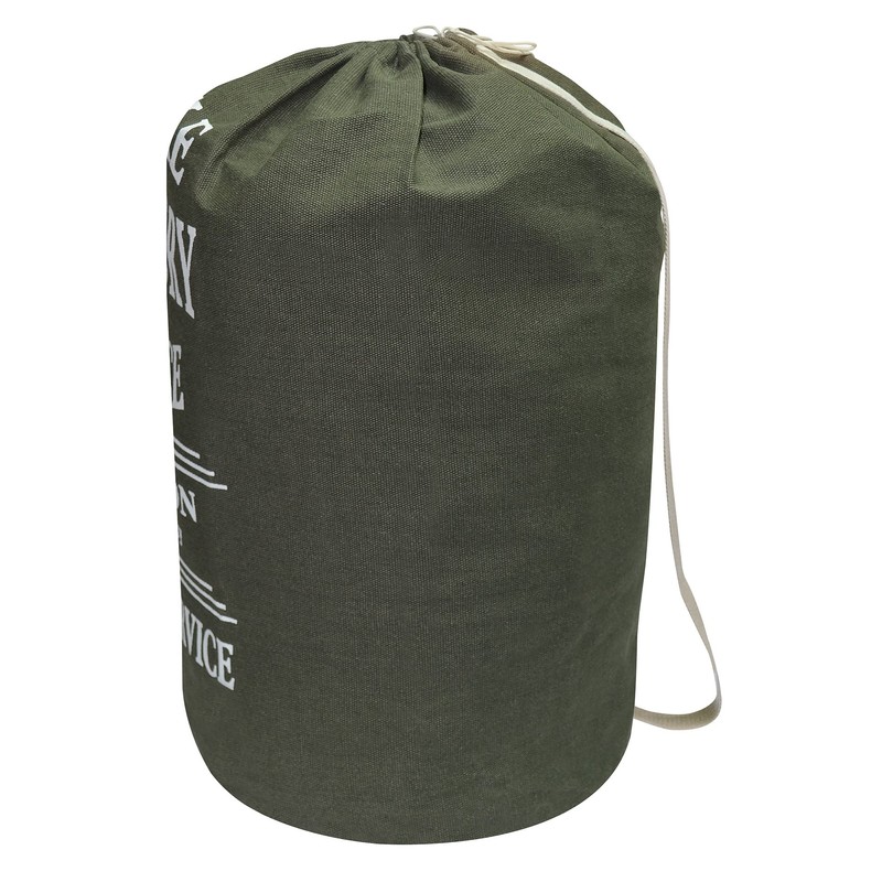 Real Home Innovations Heavy Duty Large Canvas Laundry Bag, Green