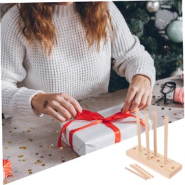 BEBEMOKO 1 Set Bow Maker Bow Tying Machine Creating Bows Ribbon Knotter Hair Bows Making Tool Bows Maker Bowknot Making Tools Christmas Bows Maker DIY Bowknot Supplies Wooden