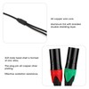 0.3M 24AWG Pure Copper Double Shield 6.35 Male to Double