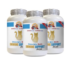 Cats Immune Support - Immune System Booster - CAT Treats - Premium Complex Blend - Powerful - Milk Thistle Cats - 180 Treats (3 Bottle)