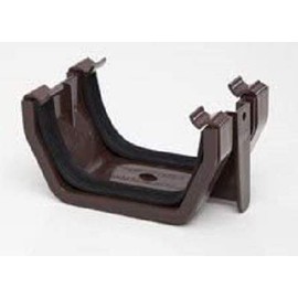 POLYPIPE RS202BR Brown Union Bracket for 112mm Square guttering System