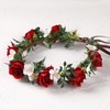 KorViSHOW Rose Hair Flower Crown - Girl Flower Crown Decoration