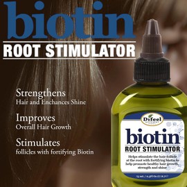 Difeel Estimulador de raíces con biotina 2.5 oz. - Estimulador de folículos para el crecimiento del cabello