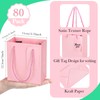 Zhanmai 80 Pcs Mini Gift Bags with Handles, 4.3 x