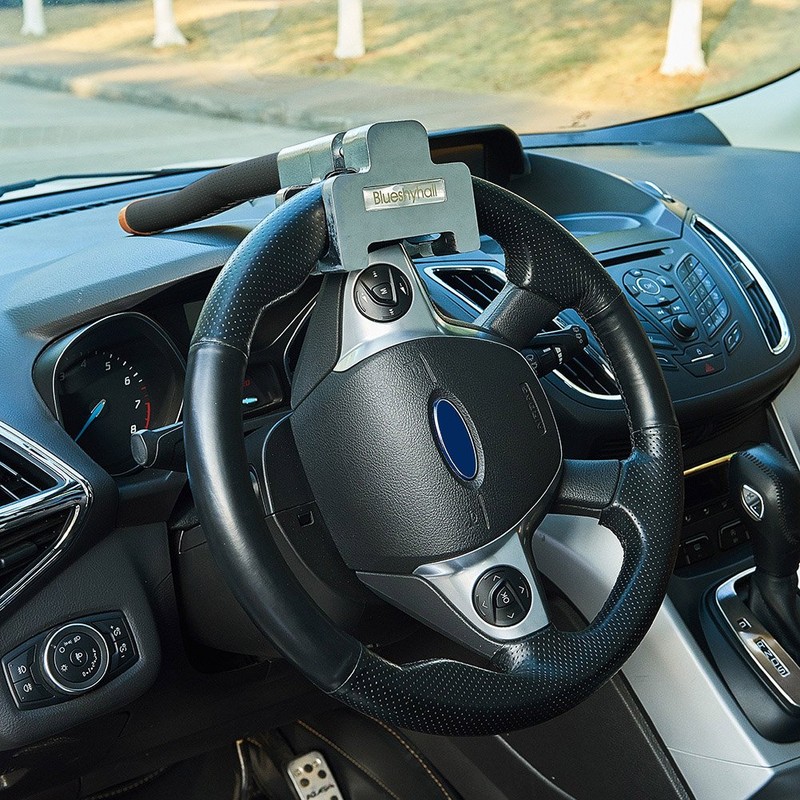 Blueshyhall Universal Anti Theft Lock Car Steering Wheel Lock Secure