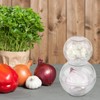 BAIFULAI Set of 4 Onion Containers, Food Storage Balls Garlic