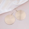 Yienate Circle Disc Dangle Drop Earrings Gold Boho Large Round
