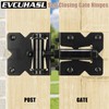 Self Closing Gate Hinges Heavy Duty for Vinyl/Wooden Fence Gates,