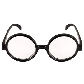 QDS Wizard Boy Harry Glasses with Clear Lenses Adults Fancy Dress Costume Accessory, Black (QDS698)