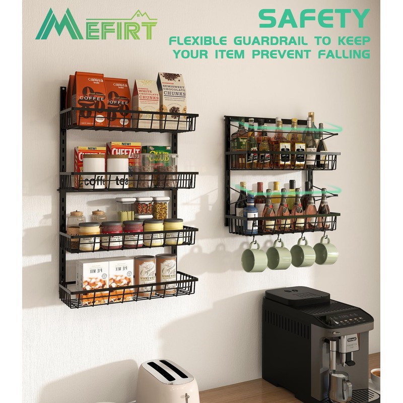 Mefirt Over The Door Pantry Organizer, Pantry Storage and Organization,