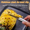 4PCS Pineapple Eye Peeler Remover Tool, Stainless Steel Pineapple Eye