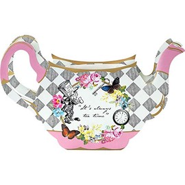 Tetera de Alicia en el país de las maravillas | Centro de mesa floral | Para decoración de mesa temática de sombrerero loco, fiesta de té por la tarde, regalo de cumpleaños, boda, baby shower
