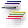 Janrax 8x5 inch Yellow Zip Clear Exam Pencil Case