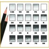 Koh-I-Noor 1502/1 Technic Pencil Grades HB-10H (Set), Wood Black, 15