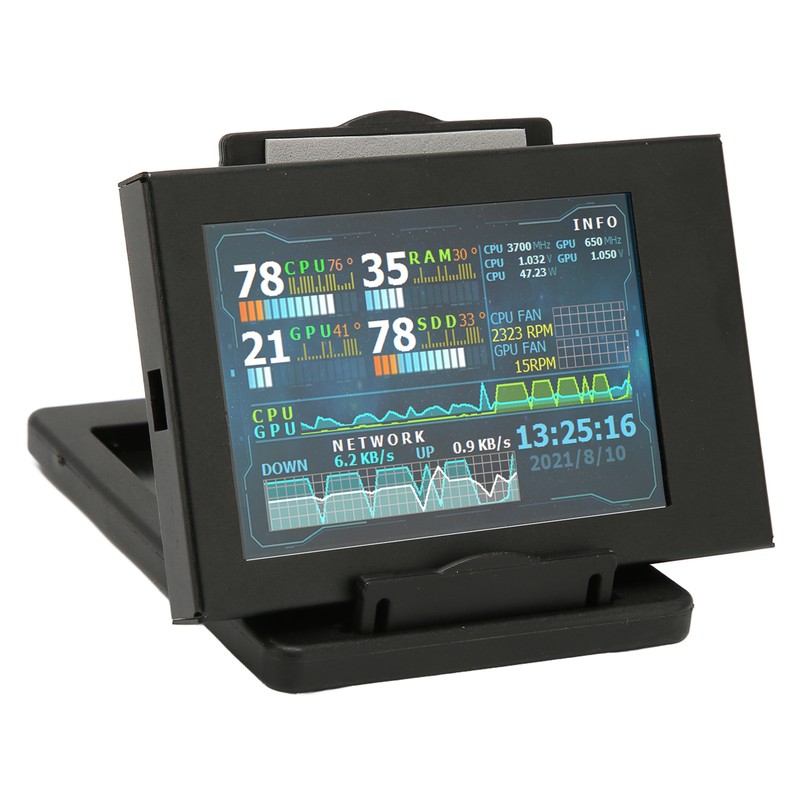 3.5in Computer Temp Monitor IPS USB Mini Screen AIDA64 PC