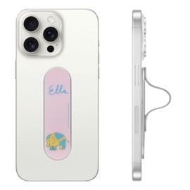 Momostick Flatstick Phonegrip Stand Wireless Charging, Slim,Two-Way Stand, Fold Flat, Car Mount,New Finger Grip for All Smartphones (Zoo Ella…)