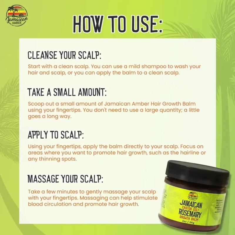 Aceite De Ricino De Ámbar Jamaicano Bálsamo Capilar Restaura