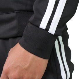 FIRE SPORTS Conjunto Deportivo (Pants) Varonil M3 Sport FIT 2 Franjas Negro Chica (Grande)