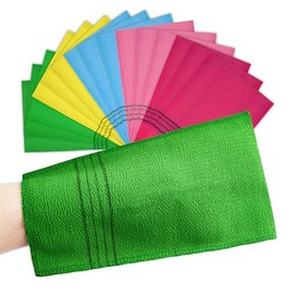 Tashow 15 Manoplas Exfoliantes Coreanas, 9  5,5 Pulgadas, Manoplas Exfoliantes Coreanas Suaves, Toallitas Exfoliantes Coreanas Grandes, Exfoliantes...