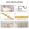SMODBRODRE Curtain Rods for window 32 to 48, Gold 5/8