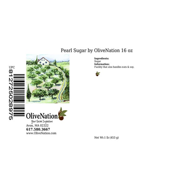 OliveNation Pearl Sugar - 16 ounces