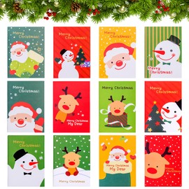 Seasboes 24 Stück Weihnachts Kleines Notizbuch, Mini Notizblock Weihnachten, Notizblöcke Weihnachten Kinder, Kleine Notizblöcke für Kinder, Niedliche Cartoon Notizbuch Kinder, Adventskalender