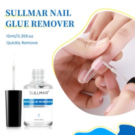 SULLMAR 10ml Nail Glue Remover Glue Off Nail Glue Remover Quickly Remove Professional Nail Gel Remover Nail Debonder Nail Glue Remover for Press on Nails for DIY