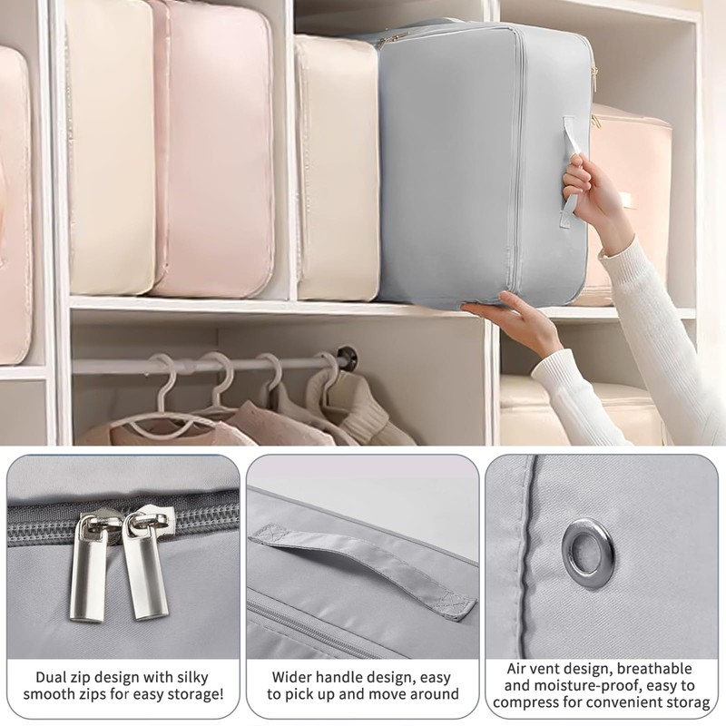 Ultra Space Saving Self Compression Organizer, Kaluofan Self Compression Organiser,