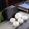 EZ "XiShi The Beauty" Chinese Tea Set (White 4 Cups)