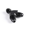 BOLUOYI Y Block Flare Fitting Adapter, AC Black Aluminum Alloy