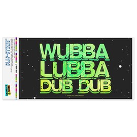GRAPHICS & MORE Rick and Morty Wubba Lubba Dub Dub Automotive Car Window Locker Bumper Sticker
