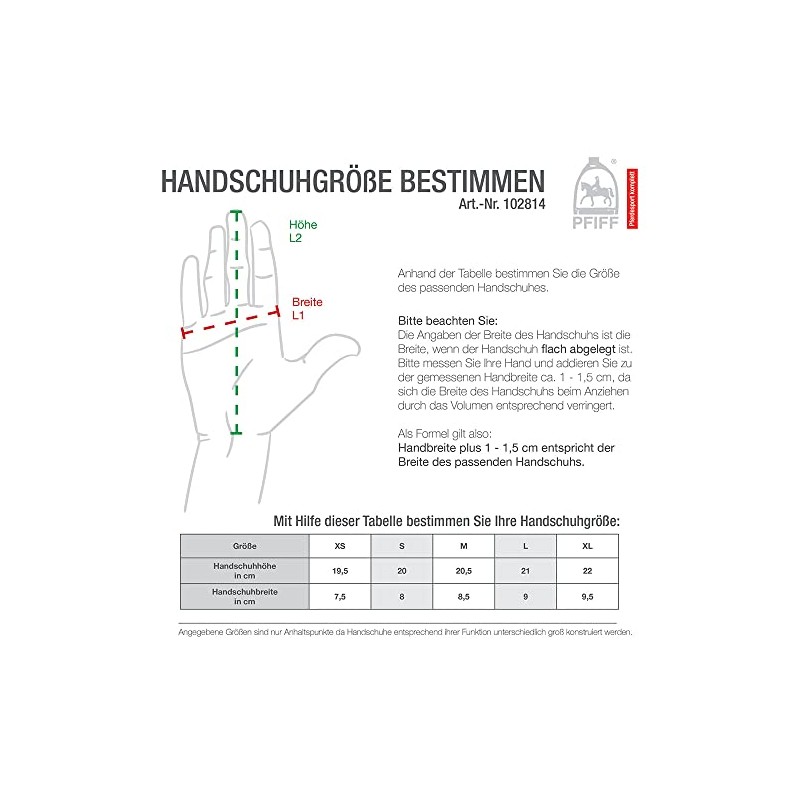 PFIFF Glamour Easy 102814 Riding Gloves White L