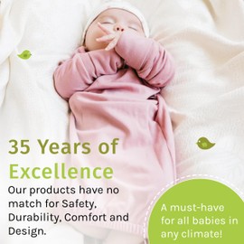 Perlimpinpin 3-Step Transition Baby Sleep Suit & Sack – from Newborn Swaddling up to 6 Months Sleep Sack - Sleep Suit Only - Lotus