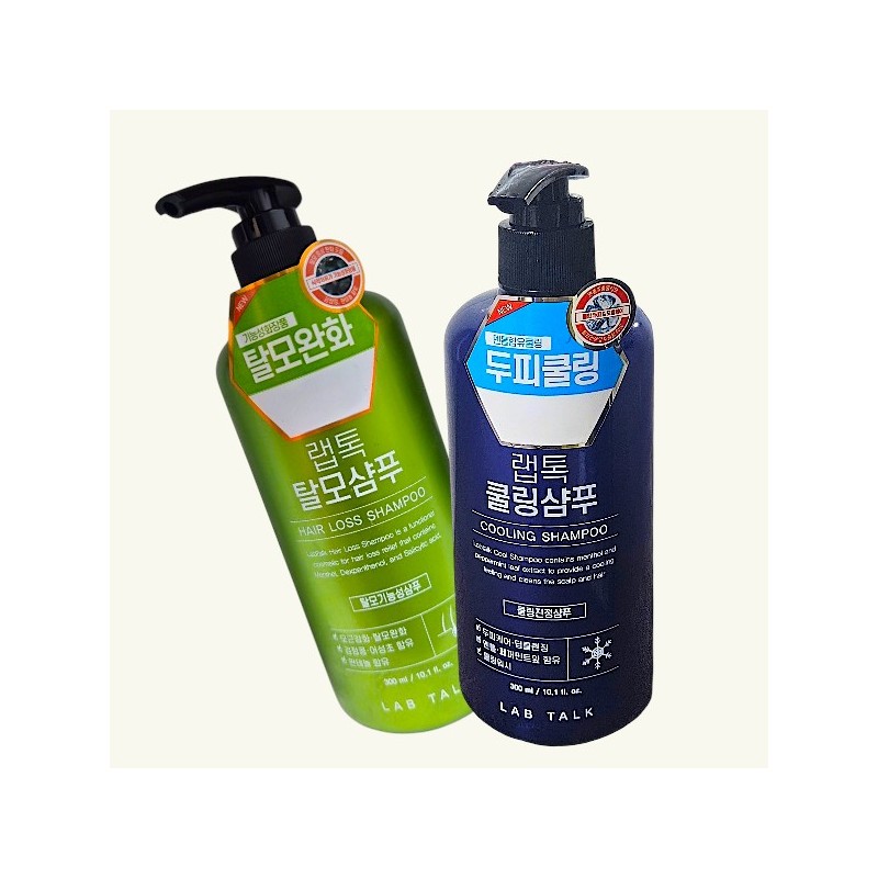 Rap Talk Labtalk Cooling Shampoo 300ml x 3 / 랩톡