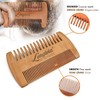 Longivia® Beard Comb Wood Ecological 100% Pear Wood Beard Comb