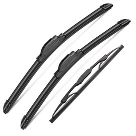 3 Wipers Set for Hummer H2 2003 2004 2005 2006 2007 2008 2009, Original Equipment Windshield Wiper Blades Front - 16"+16" with 10 Inch Rear Windshield Wiper Blade (Pack of 3) J- HOOK