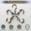 Jamiikury 100Pcs 1/2 Inch Cup Hooks, Bronze Ceiling Hooks Small