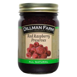 Dillman Farm Red Raspberry Preserves, 16oz (Pack of 6)