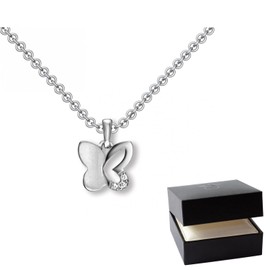 Children's Butterfly Necklace 925 Silver Necklace Girls Butterfly Pendant Real Silver Chain Children's Chain Jewellery Children's Jewellery Children's Jewellery Gifts Gift Ideas Birthday First Day at
