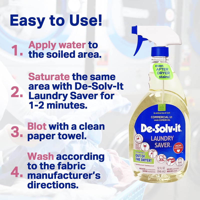 Orange-Sol De-Solv-It Laundry Saver, Odor & Stain Remover for Laundry,