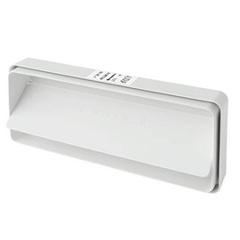 La Ventilazione CVL229B Joint 220 x 90 mm, with Anti-Return Butterfly Valve, for Rectangular ABS Tubes, White, 220x90 mm