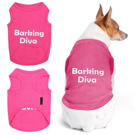 Parisian Pet Barking Diva Dog T-Shirt, M
