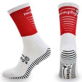 Murphys Pro Mid Grip Socks Junior, Gaelic Football, Anti-Slip, Ankle Support, Breathable, Moisture-Wicking for Rugby, Soccer, Hockey, Size UK 3-5